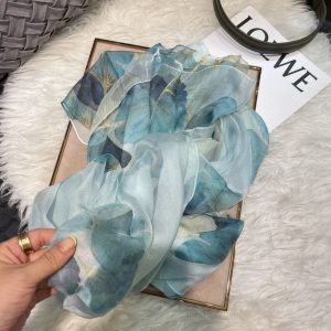 Mulberry Silk Chiffon With Digital Printlightweight Airy And Flowy Summer Sheer Scarf