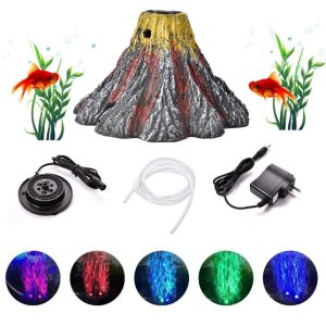 Fish Tank Creative Ornament Volcano Package