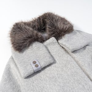 Fashionable Casual Pocket Decoration Woolen Coat