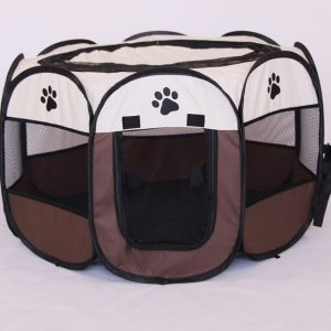 Folding Octagonal Pet Fence Oxford Cloth Cat And Dog Kennel