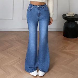 Casual High-street Slim Straight Bootcut Pants