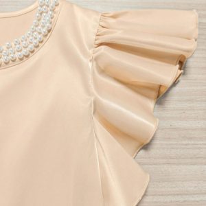 Stylish And Minimalist Womens Short Sleeve Top