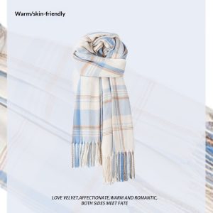 Light Blue Atmosphere Scarf For Women