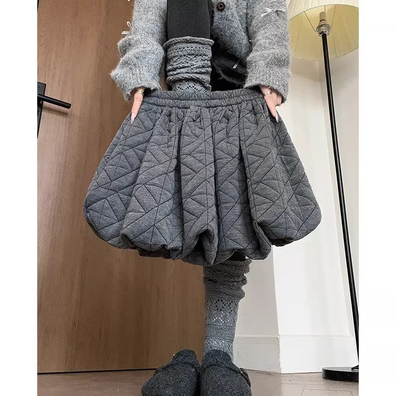 Sophisticated Textured Houndstooth Bloom Casual Pants - الصورة 2