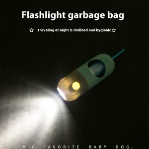 Led Light Pet Waste Bag Dispenser For Dogs Cats Dog Poop Scooper Bags Waste Bags Holder Dispensers Pet Clean Accessories
