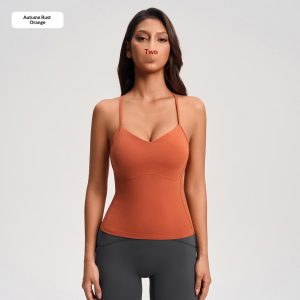 Womens Yoga Tank Top With Thin Straps For A Beautiful Back Base Layer