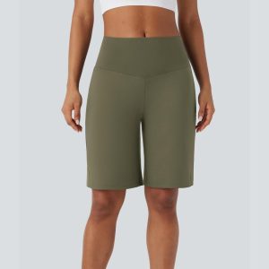 Pants High-waisted Multi-pocket Design Comfortable Feel