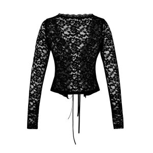 Lace-laced Top For Evening Dates And Birthday Parties