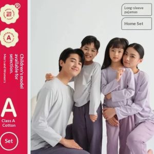 Pure Cotton Autumn Tops And Pants For Parents And Kidswarm And Great As Base Layers