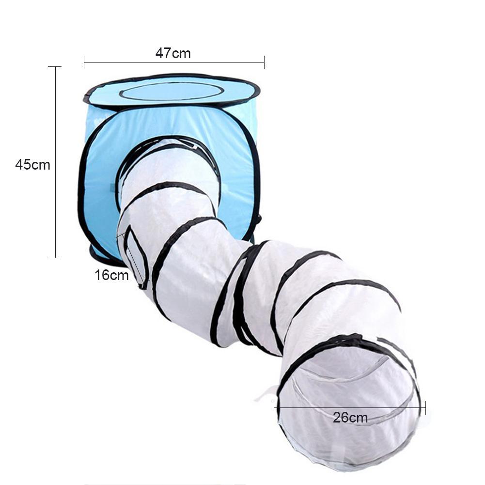 Tent S-Shaped Cat Foldable Playing Tunnel Toy - Image 2