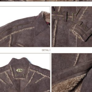 All-in-one Eco-friendly Suede Lambswool Long Coat