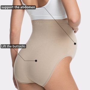 High-waisted Seamless Maternity Underwear For Pregnancy