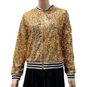 Womens Western-style Top With A Zipper Jacket