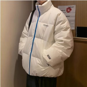 Mens Loose Fitting Cotton Jacket