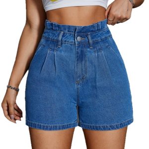 Retro Versatile Denim Shorts In European And American Style