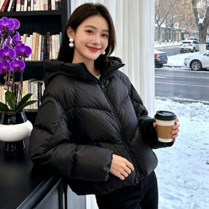 New Premium-feel Relaxed-fit Puffer Coatthickened For Petite Styles