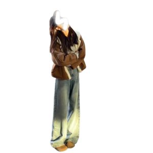 Winter Loose-fitting  Versatile  Fleece-lined  Thickened  And Warm Leather-and-fur Piece