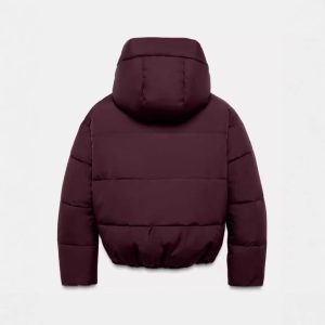 Two-tone Hooded Cotton Padded Jacketcoat