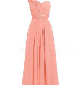 Women's Multi Colored Slanted Neck Sleeveless Strapless Long Dress
