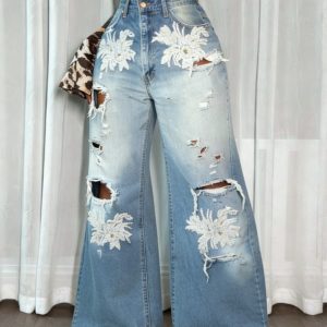 American Retro Spicy Girl Wide-leg