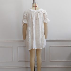 Lace White Dress Women's A-line Skirt