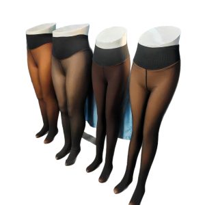 European And American High-waisted Slimming Sheer Leggings