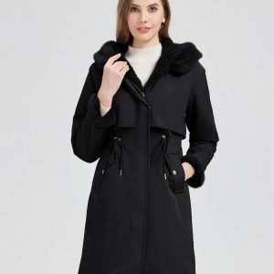 Mid-length Cotton Coat That Can Be Worn On Either Side For Extra Warmth