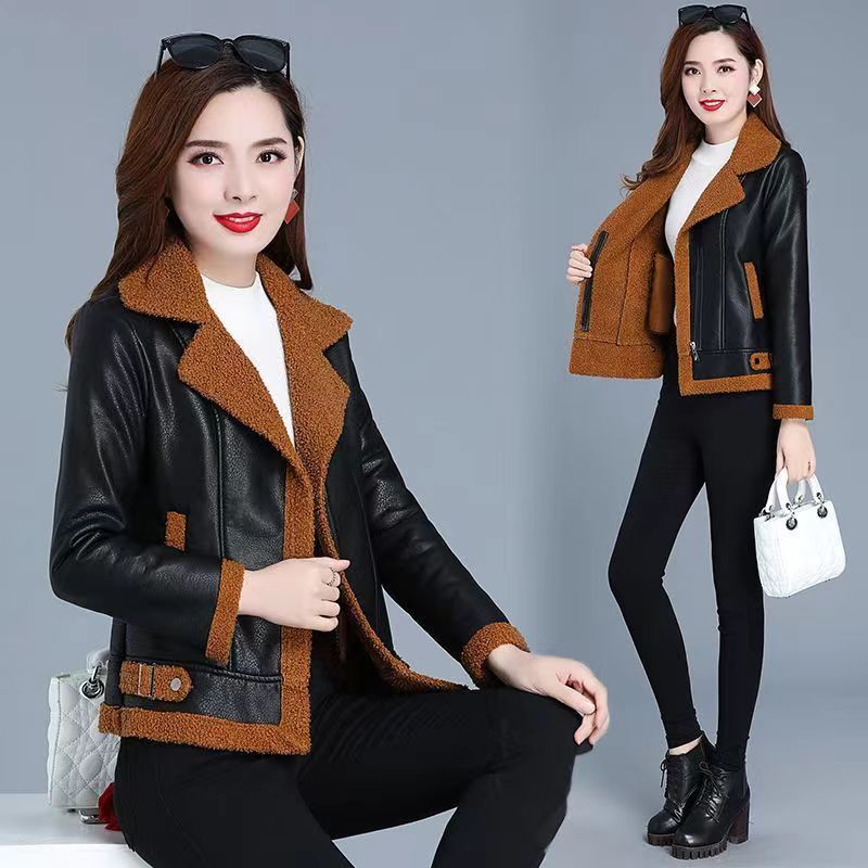Womens Stylish Casual Padded Lambswool Coat - الصورة 7