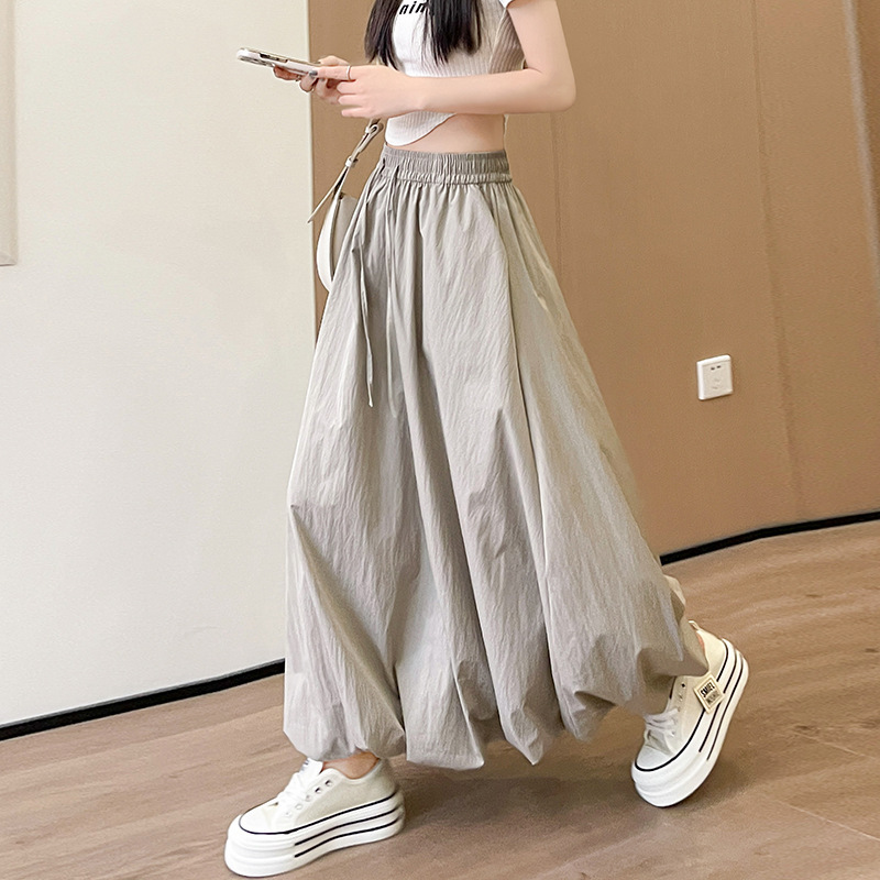 Laidback Voluminous Bud Shaped Midlength Skirt - الصورة 7