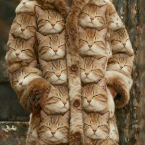 Womens Plush Cartoon Hooded Jacket