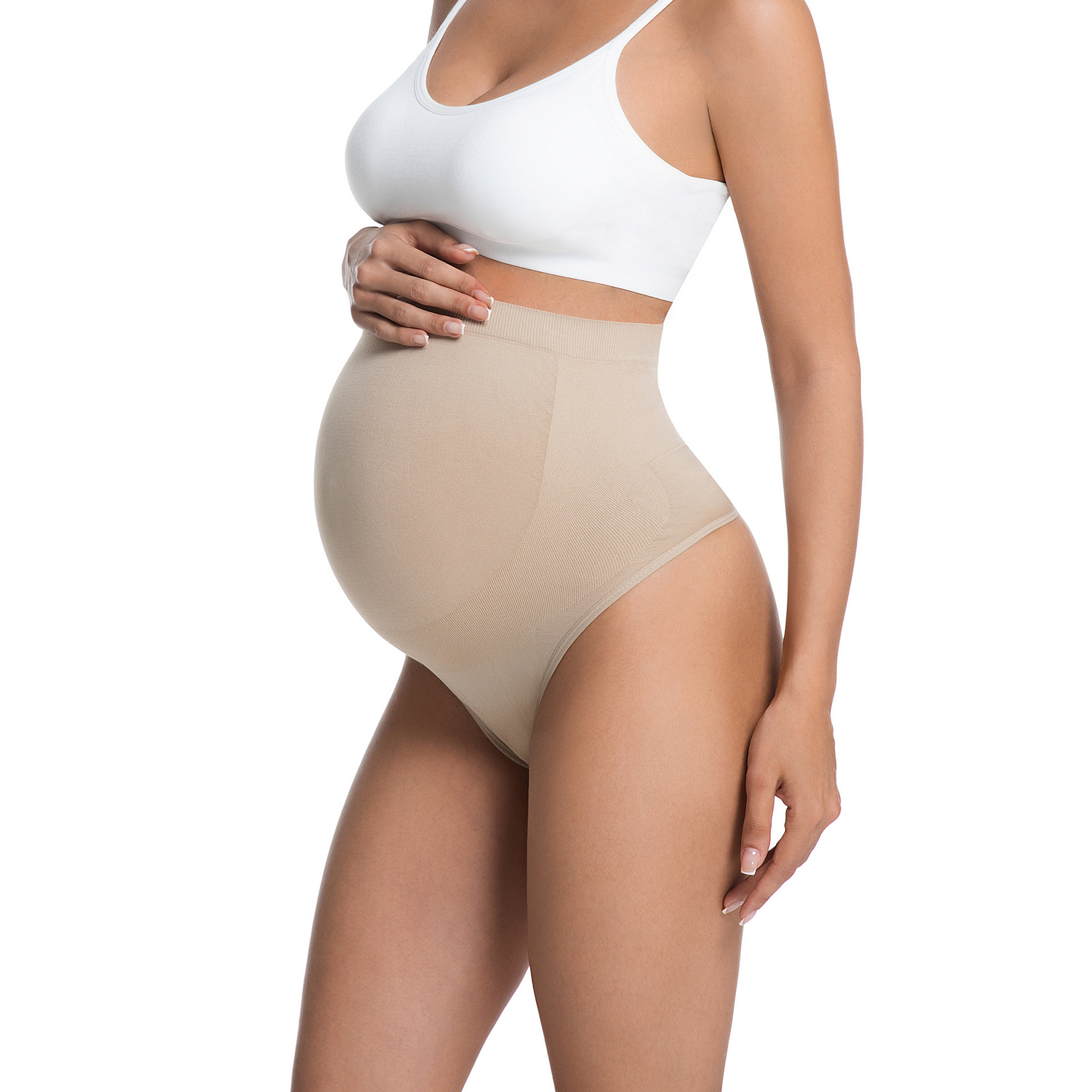 High-waisted Seamless Maternity Underwear For Pregnancy - Image 5