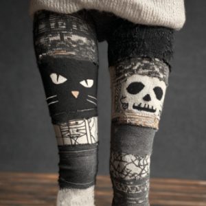 Womens Retro Printed Athletic Yoga Pants