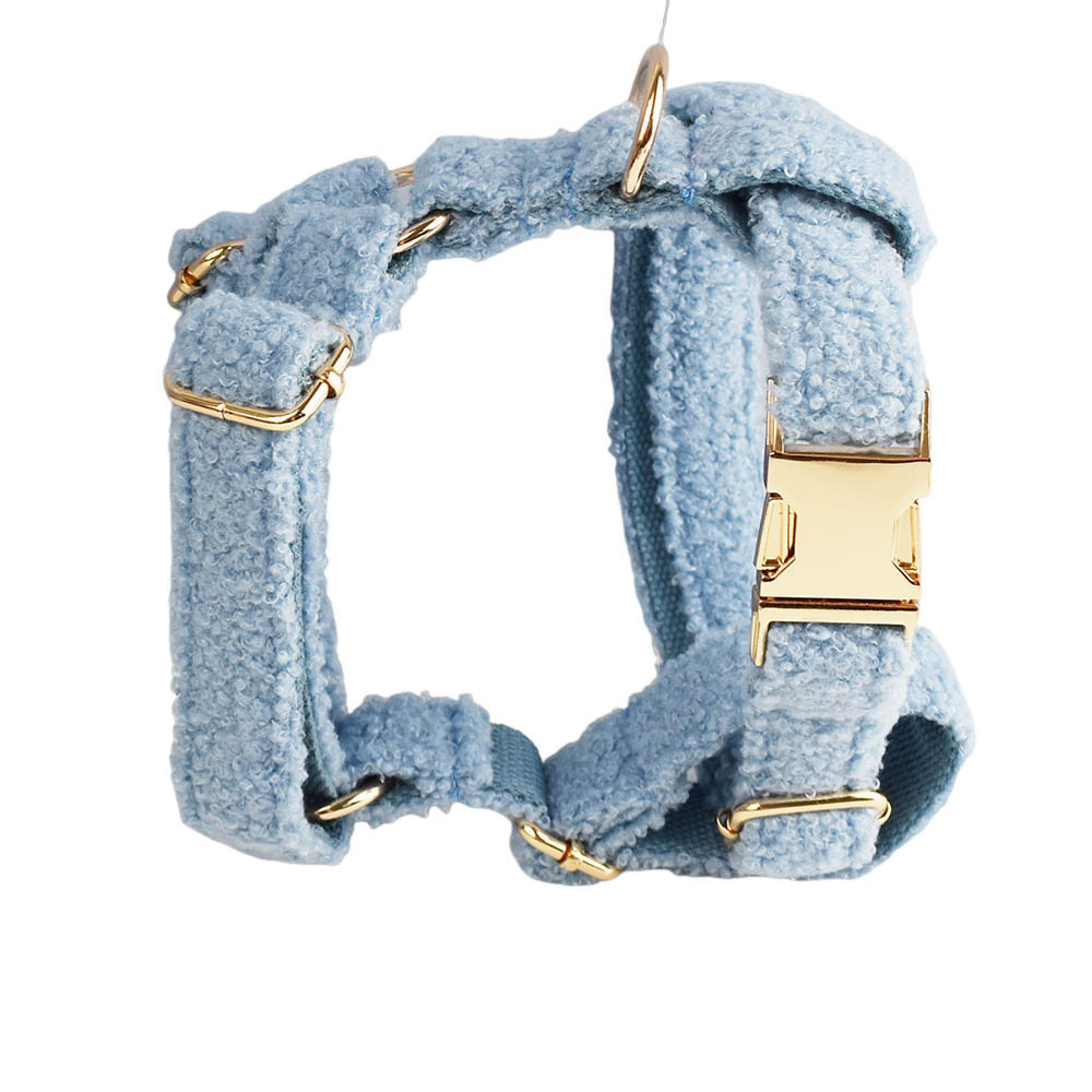 Blue Teddy Bear Dog Breast Collar Pet Collar - Image 9