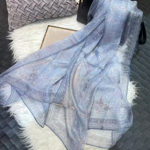 Mulberry Silk Chiffon With Digital Printlightweight Airy And Flowy Summer Sheer Scarf