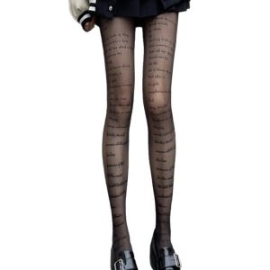 Womens Lace Pure And Seductive Black Bodystocking Socks