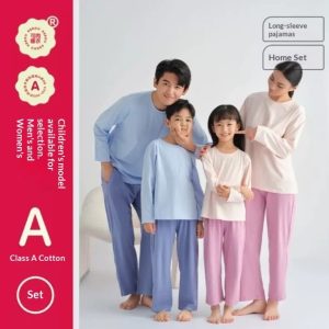 Pure Cotton Autumn Tops And Pants For Parents And Kidswarm And Great As Base Layers