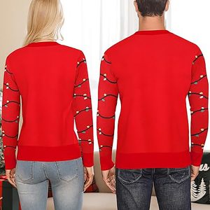 Hot-selling Jacquard Christmas Tree Sweater A Relaxed Laid-back Style For Couples