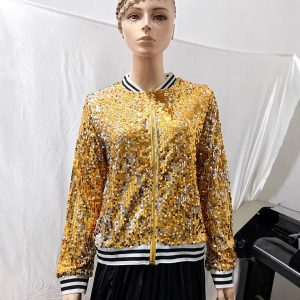 Womens Western-style Top With A Zipper Jacket