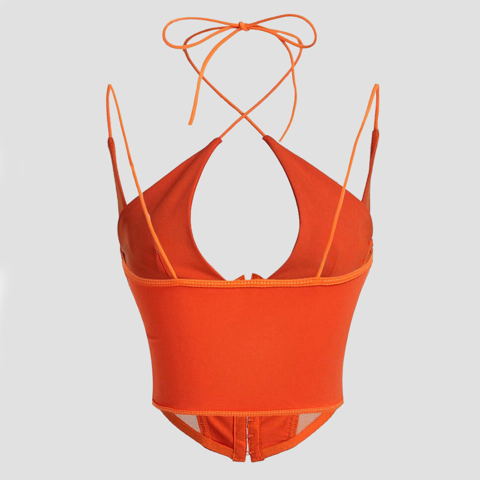 Womens Fashion Sheer Sexy Halter Strap Top - الصورة 2