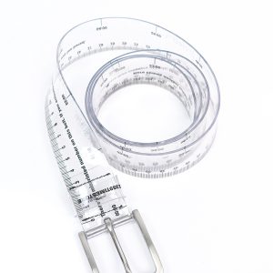 Hand-painted Graffiti Slogan Transparent PVC Belt