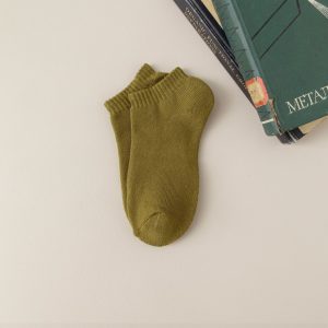 Fleece-lined Thickened Low-cut Socks For Warmth