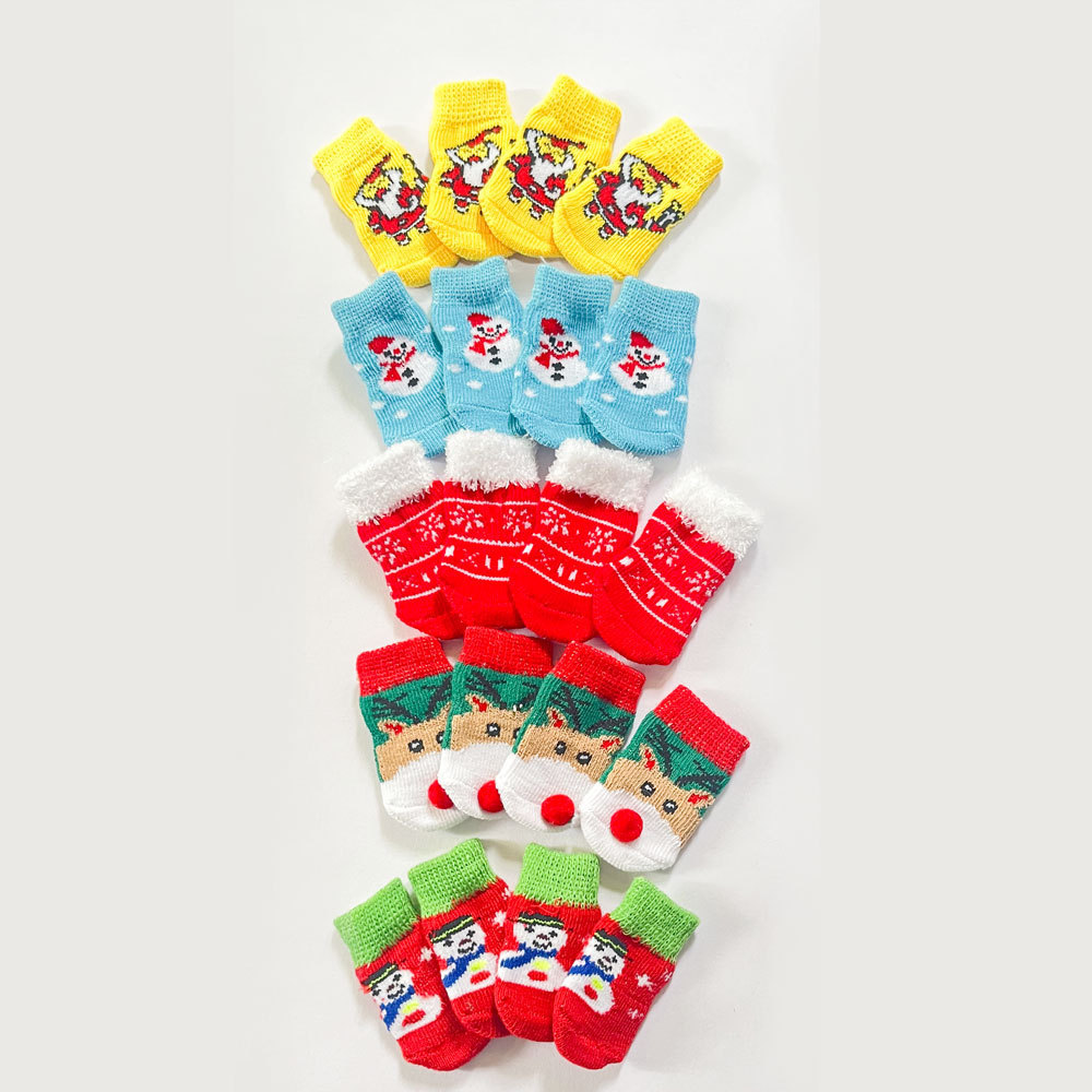 Christmas Pet Dog Socks Santa Claus Elk - Image 2