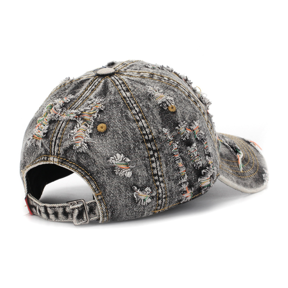 Ripped-line Letter Sun Hat Casual And Versatile - Image 4