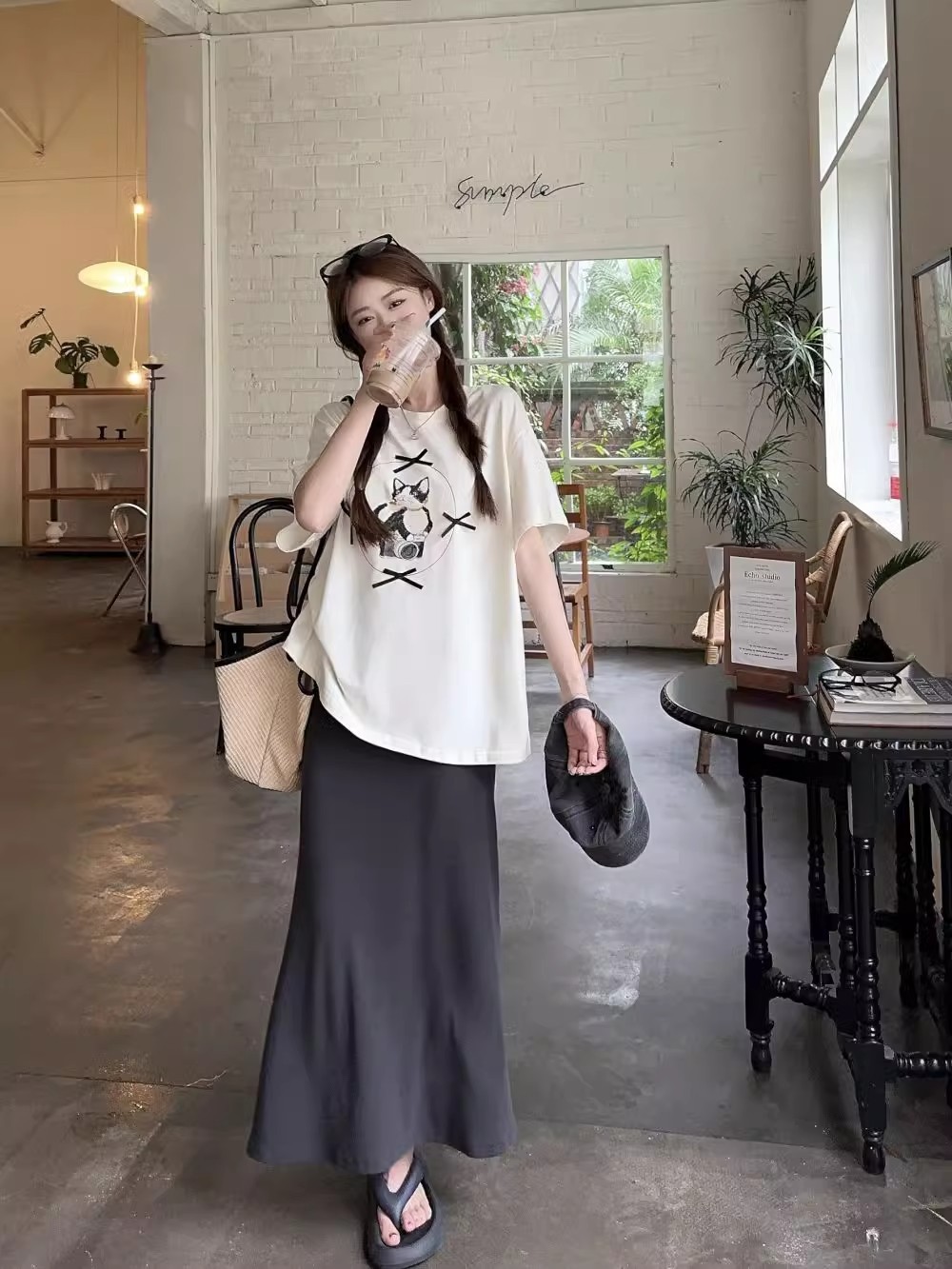 Womens Printed Bow-Knot Short-Sleeve Top - الصورة 6