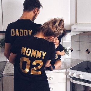 Parent-child Short-sleeved T-shirt Family Top