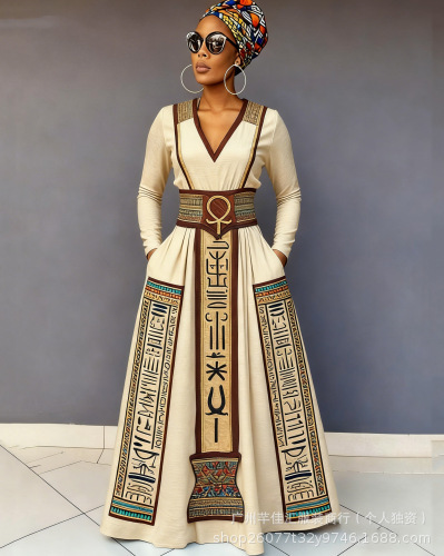 Stylish And Elegant Maxi Dress With A Flared Hem For Women - الصورة 2