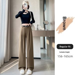 2025 SpringSummer High-End Flowy Suit Pants