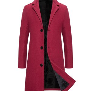 Woolen Plus Size Casual Style Coat