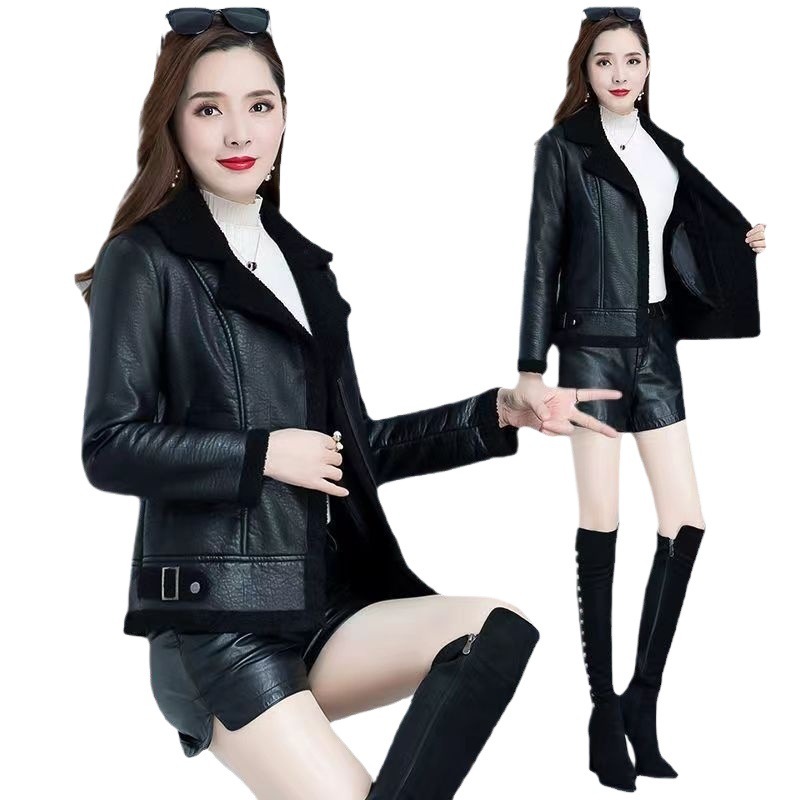 Womens Stylish Casual Padded Lambswool Coat - الصورة 5