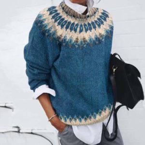 Women's Printed Christmas Sweatshirt Top